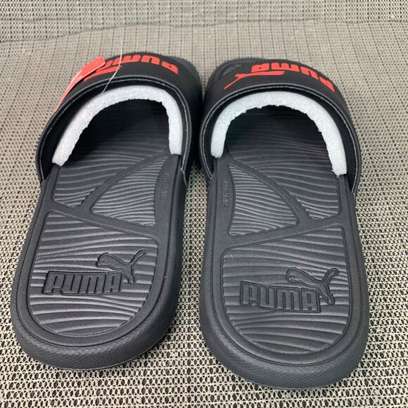 Puma Cool Cat 2.0 Mens Size 7 Black & Red Slide Sandals - Picture 5 of 5